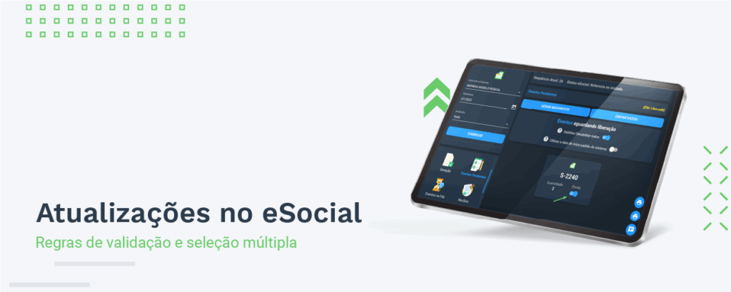 Regras de validação e seleção múltipla no eSocial